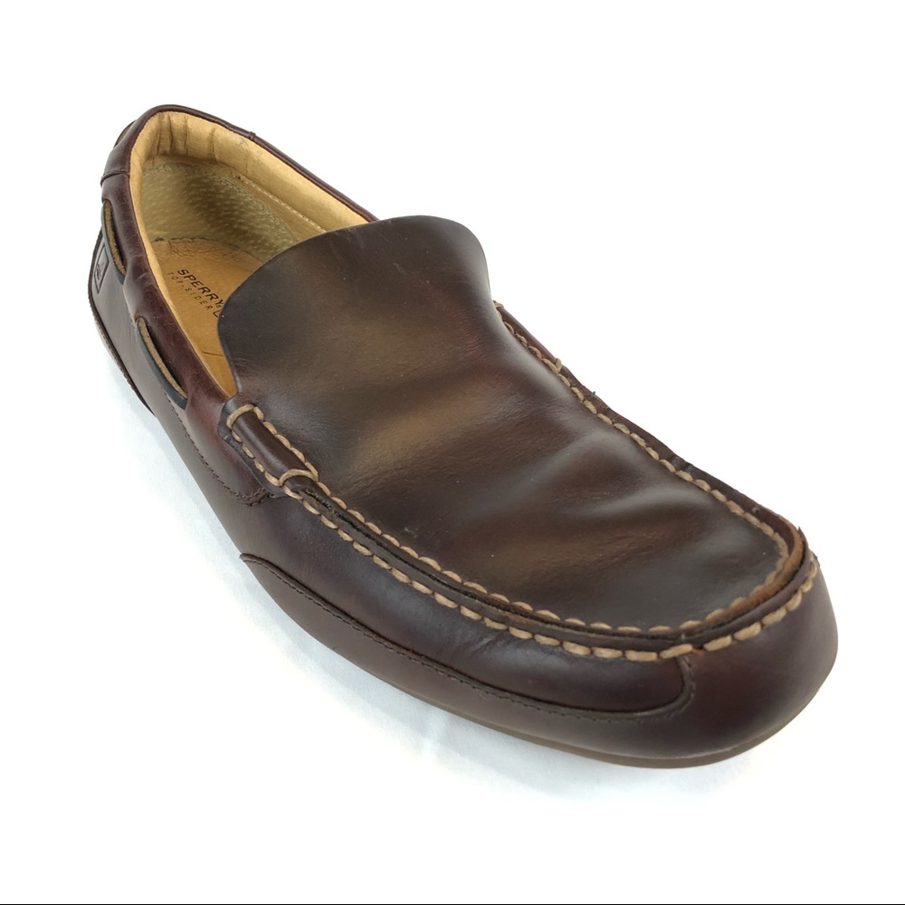 Sperry top-sider driving loafers brown leather 11M